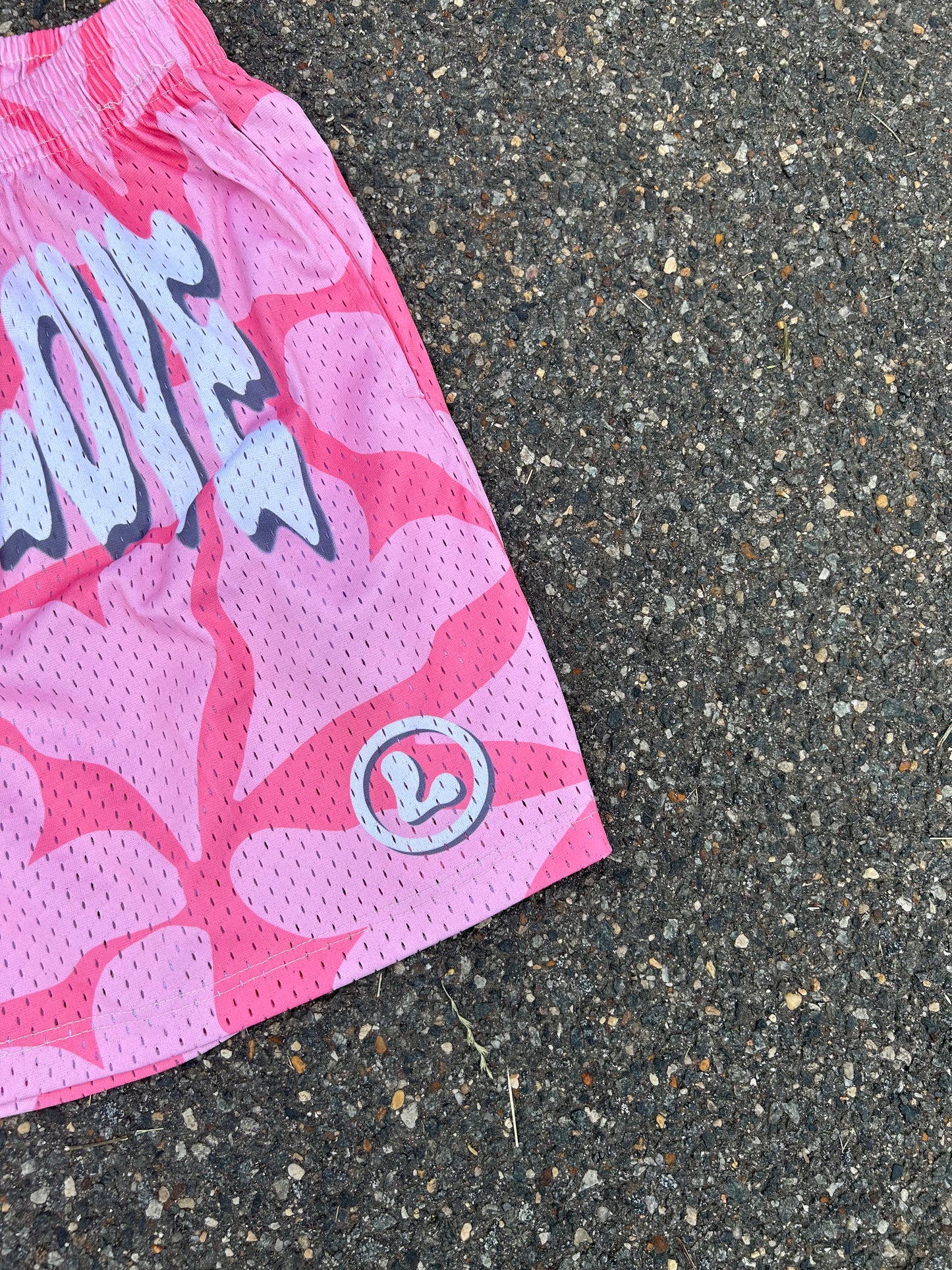 LOTTERY LOVE ∞ HEART COTTON CANDY SHORTS