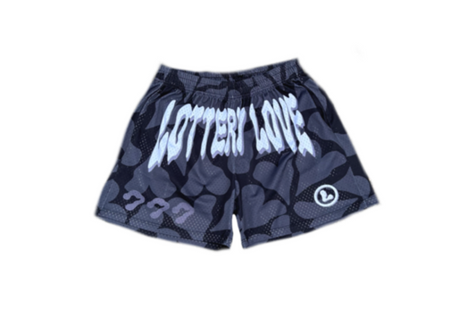 LOTTERY LOVE ∞ ONYX HEART SHORTS