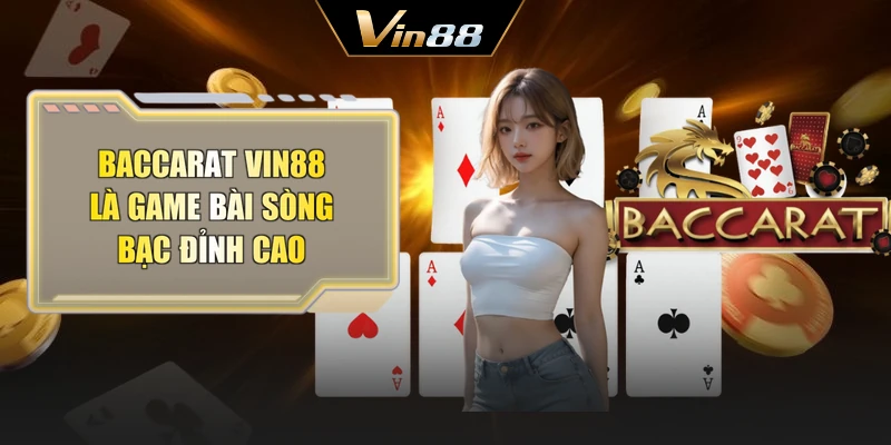 Baccarat Vin88 là game bài sòng bạc đỉnh cao