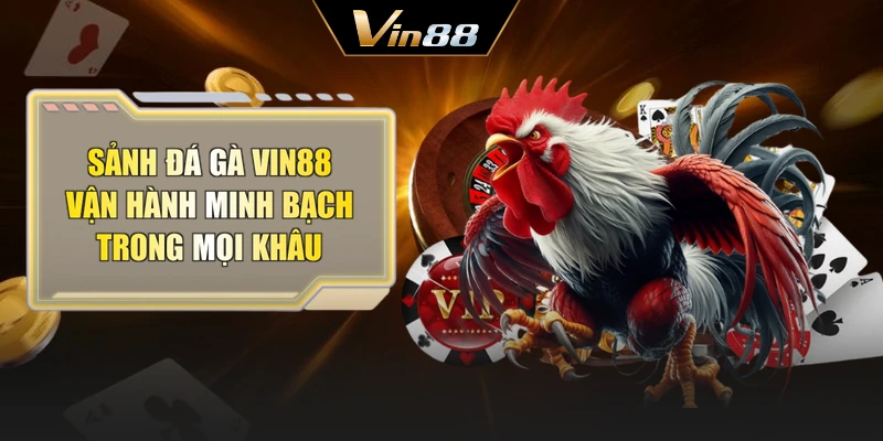 Sảnh đá gà Vin88 vận hành minh bạch trong mọi khâu